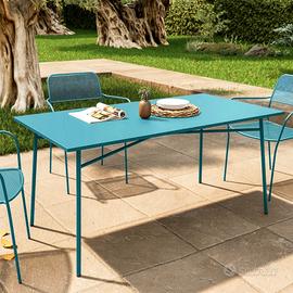 Tavolo da esterno 150x80 nuovo Faber Blu Maldive