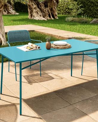 Tavolo da esterno 150x80 nuovo Faber Blu Maldive