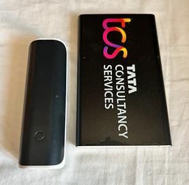 2 Powerbank compatte portatili USB 2200-4000 mAh