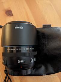 Obiettivo Samsung nero 60mm Macro NX Mount perfett