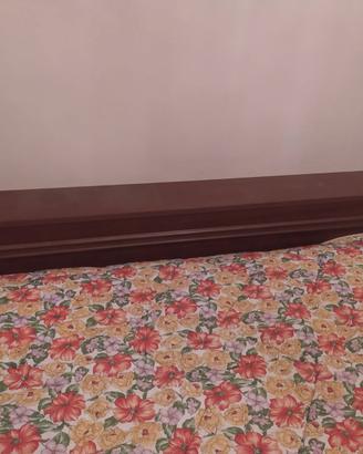 Letto matrimoniale testata contenitore rete ortope