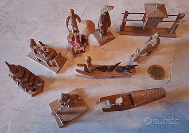 Miniature Cinesi In Legno