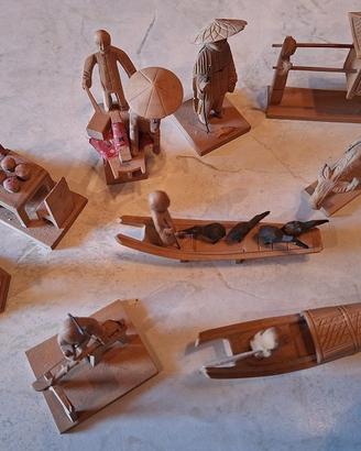 Miniature Cinesi In Legno