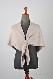 Sciarpa in Cashmere Elegante Beige Triangolare