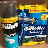 schiuma da barba e rasoi gillette 