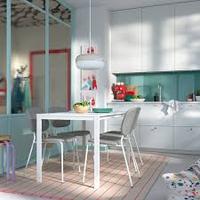 Tavolo IKEA mod. VIHALS, bianco/bianco,125x74 cm