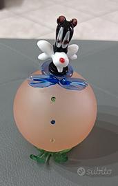 Statuina vintage Gatto Silvestro vetro di Murano