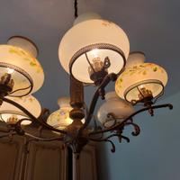 lampadario in ottone