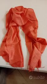 Foulard stupendo corallo 160 x 37 cm. elegante