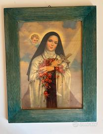 Quadro Vintage Santa Teresa del Bambino Gesù