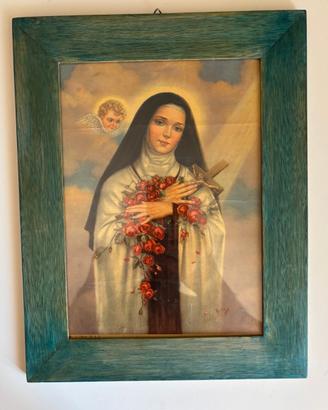 Quadro Vintage Santa Teresa del Bambino Gesù