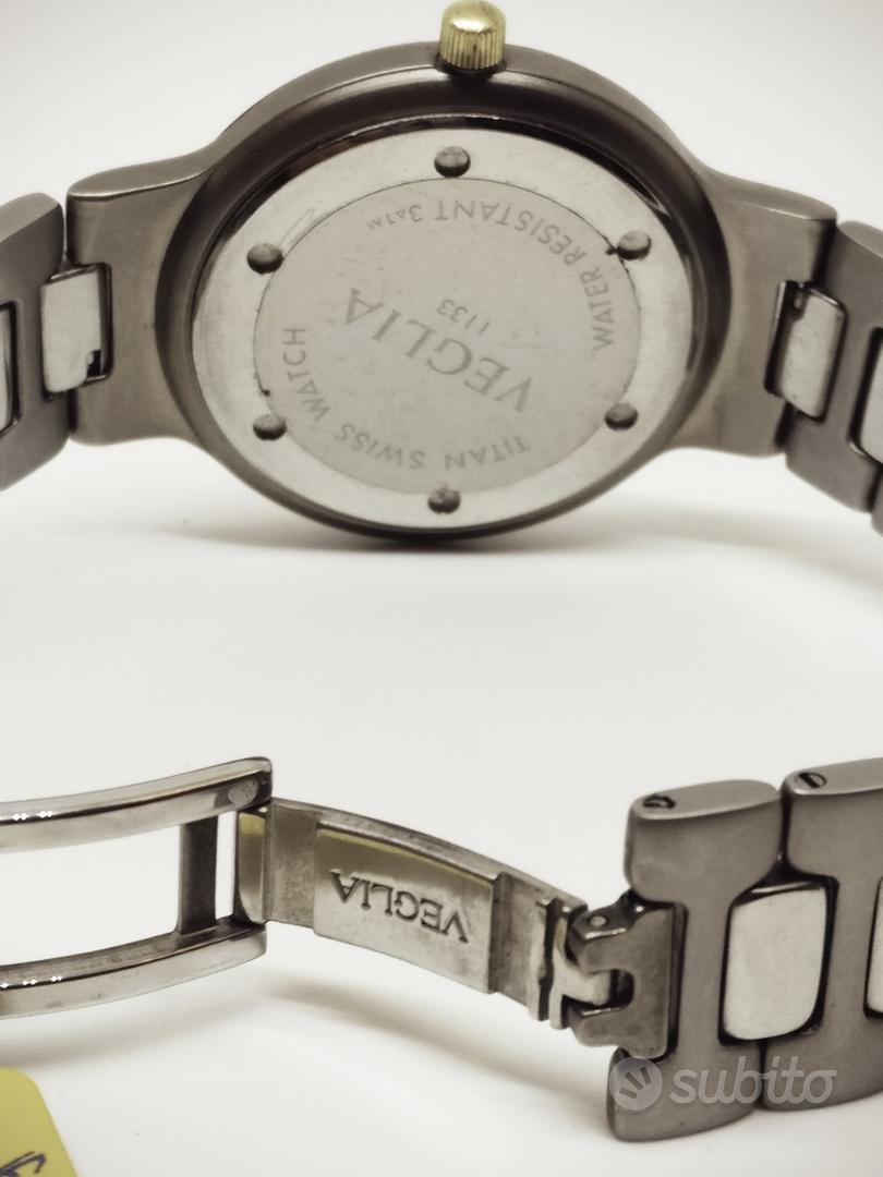 Orologio veglia nuovo vintage titanio Abbigliamento e Accessori