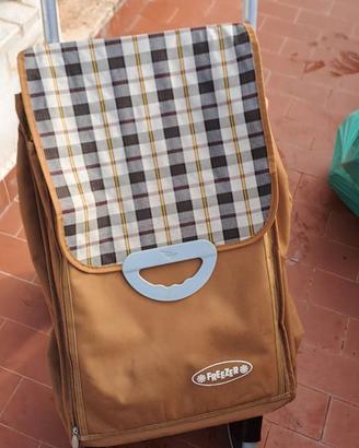 Carrello spesa quattro ruote pieghevole