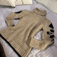 Maglione dolcevita misto lana e alpaca