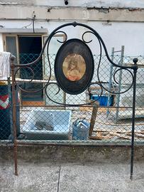 letto toscano in ferro battuto pieno