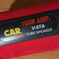 SUB WOOFER AMPLIFICATO 100W CAR plus V-6ta
