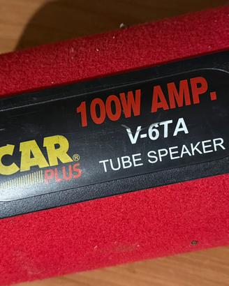 SUB WOOFER AMPLIFICATO 100W CAR plus V-6ta