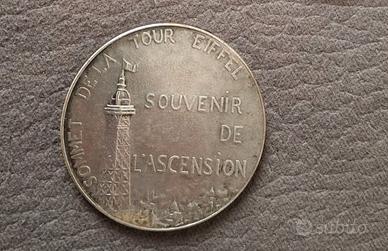 Souvenir Bronze Medal Ascension of Eiffel Tower