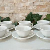 6 tazze con piattino Richard Ginori vintage