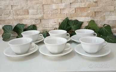 6 tazze con piattino Richard Ginori vintage