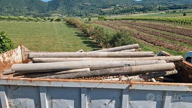 Pali in cemento per vigneto