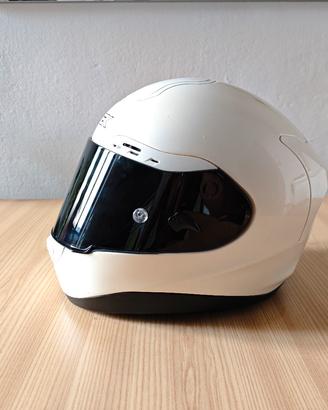 casco BIANCO, visiera NERA (M)