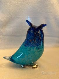 Gufo in vetro artistico di Murano Dogale
