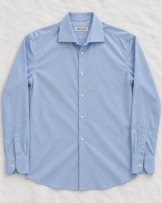 Camicia MC Laurent uomo XL azzurra cotone stretch