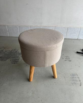 Pouf contentore beige