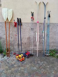 10 EURO in tutto per sci+ scarpe + bastoni + remi