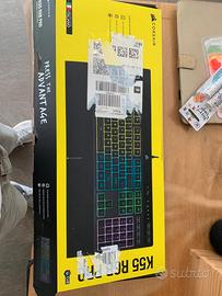 tastiera gaming corsair k55 rgb pro