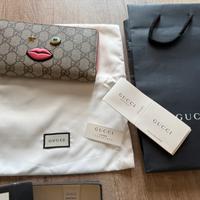 Portafoglio originale Gucci supreme