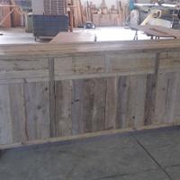 credenza in legno vecchio 4 ante 4 cassetti