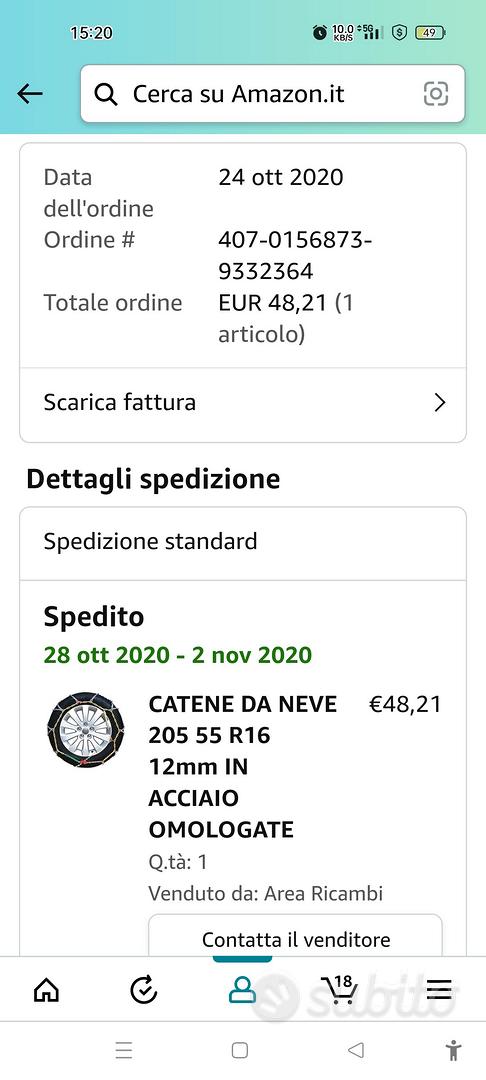 Catene neve 205 55 R16 12mm - Accessori Auto In vendita a Roma