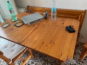 Set tavolo, 3 Sedie e Giropanca