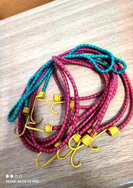 Set 5 cinghie elastiche con ganci 