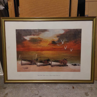 Quadro "Gabbiani al tramonto" di Rudy De Rosa