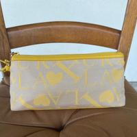 Pochette tela gialla Furla