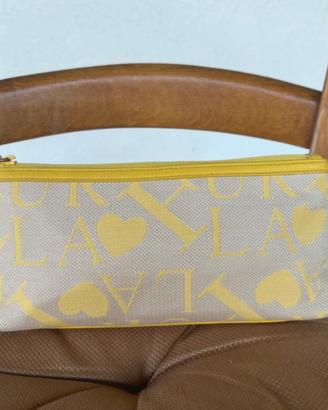 Pochette tela gialla Furla