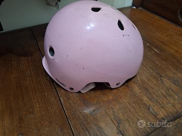casco bici rosa