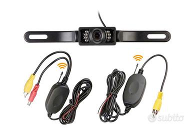 Kit telecamera retromarcia auto wireless 8 led rgb
