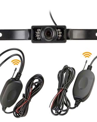 Kit telecamera retromarcia auto wireless 8 led rgb
