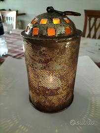 Set 5 porta candele lanterna