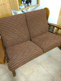 divano legno a 2 posti