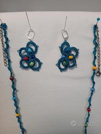 Parure in pizzo chiacchierino