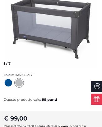 culla portatile chicco