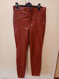 Leggins zara rosso 