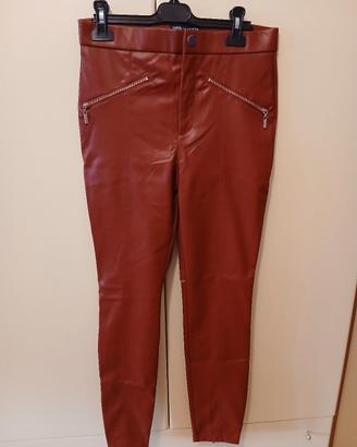Leggins zara rosso 