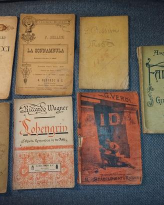 Lotto di antichi libri d'opera fine 800 iniz. 900