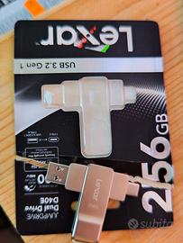 Chiavetta usb memoria Lexar D40E 256 GB